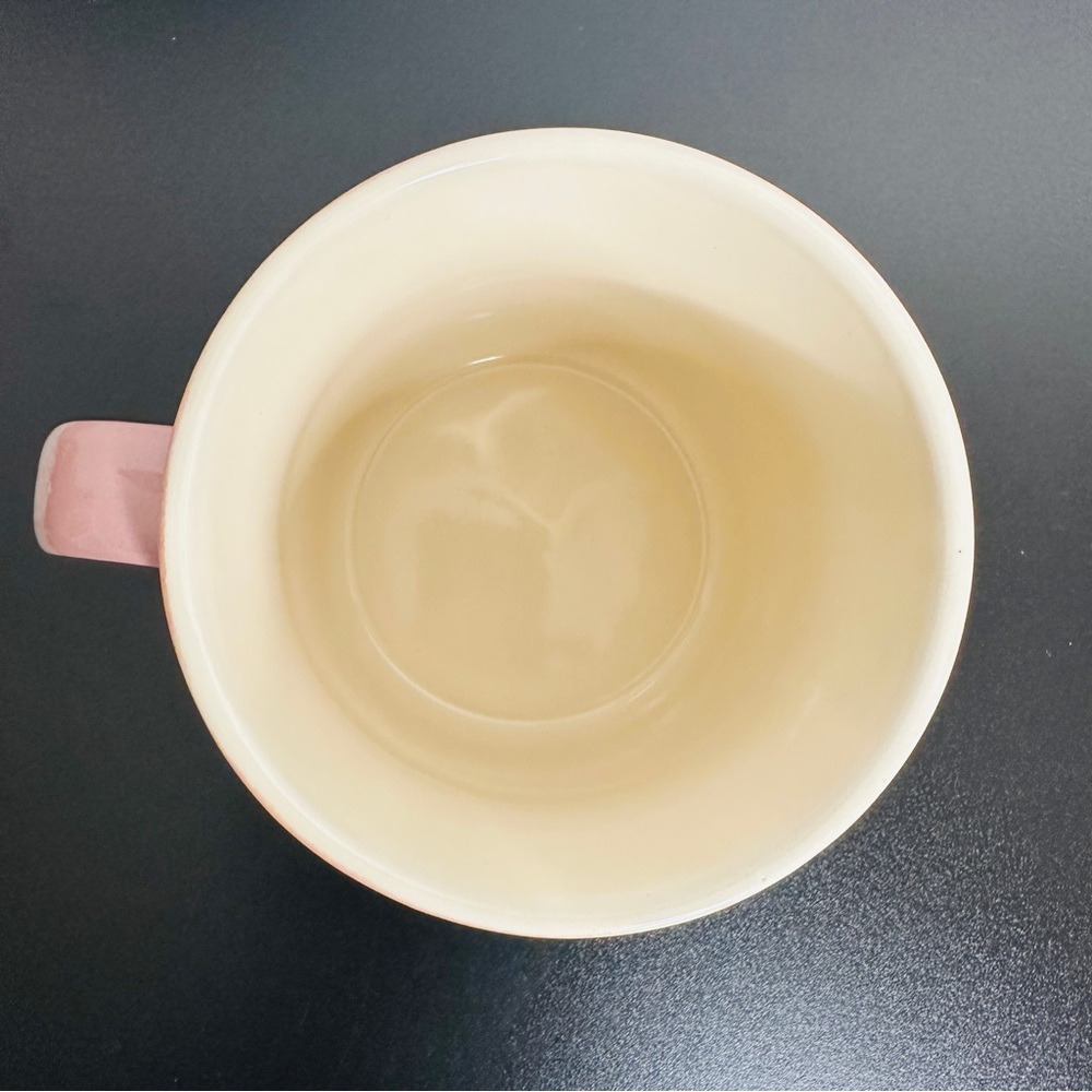 HELLO KITTY Pink White Drip Reactive Glaze Christmas Ceramic 20 oz. Mug NEW! - Picture 5 of 6